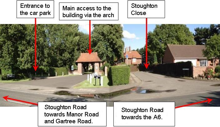 The entrance to the North Memorial Homes estate from the A6
